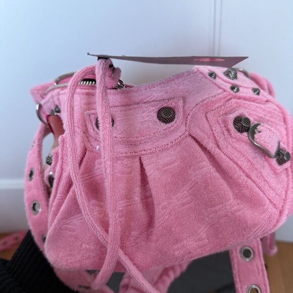 NWT Balenciaga Le Cagole XS Shoulder Bag BB Monogram Sponge Fabric - Picture 8 of 11